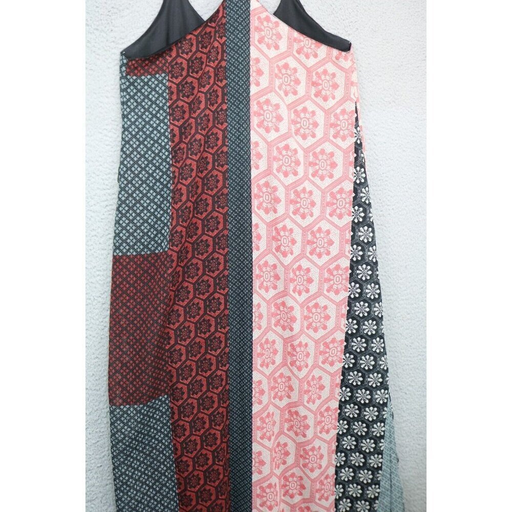 RD Style Maxi Chiffon Mixed Prints Braided Straps Dress-Size Medium-Whimsigoth - Picture 11 of 12